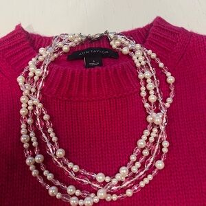 Pearl and glass bead Necklace